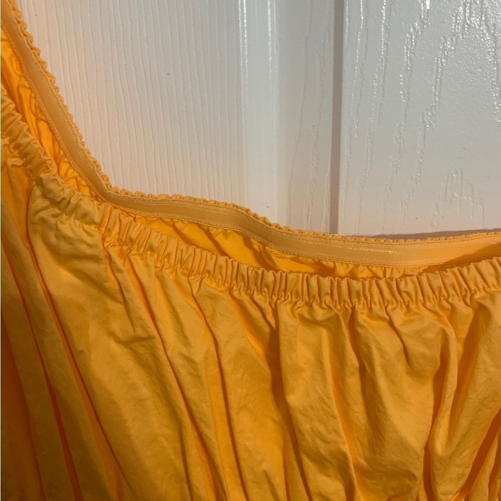 A.N.A Orange Cold Shoulder dress - Picture 10 of 11